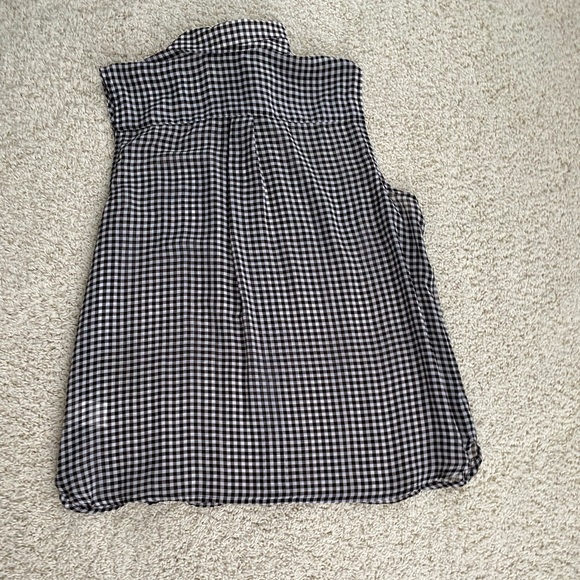 Gingham pattered short-sleeved blouse, size XL - Picture 5 of 5